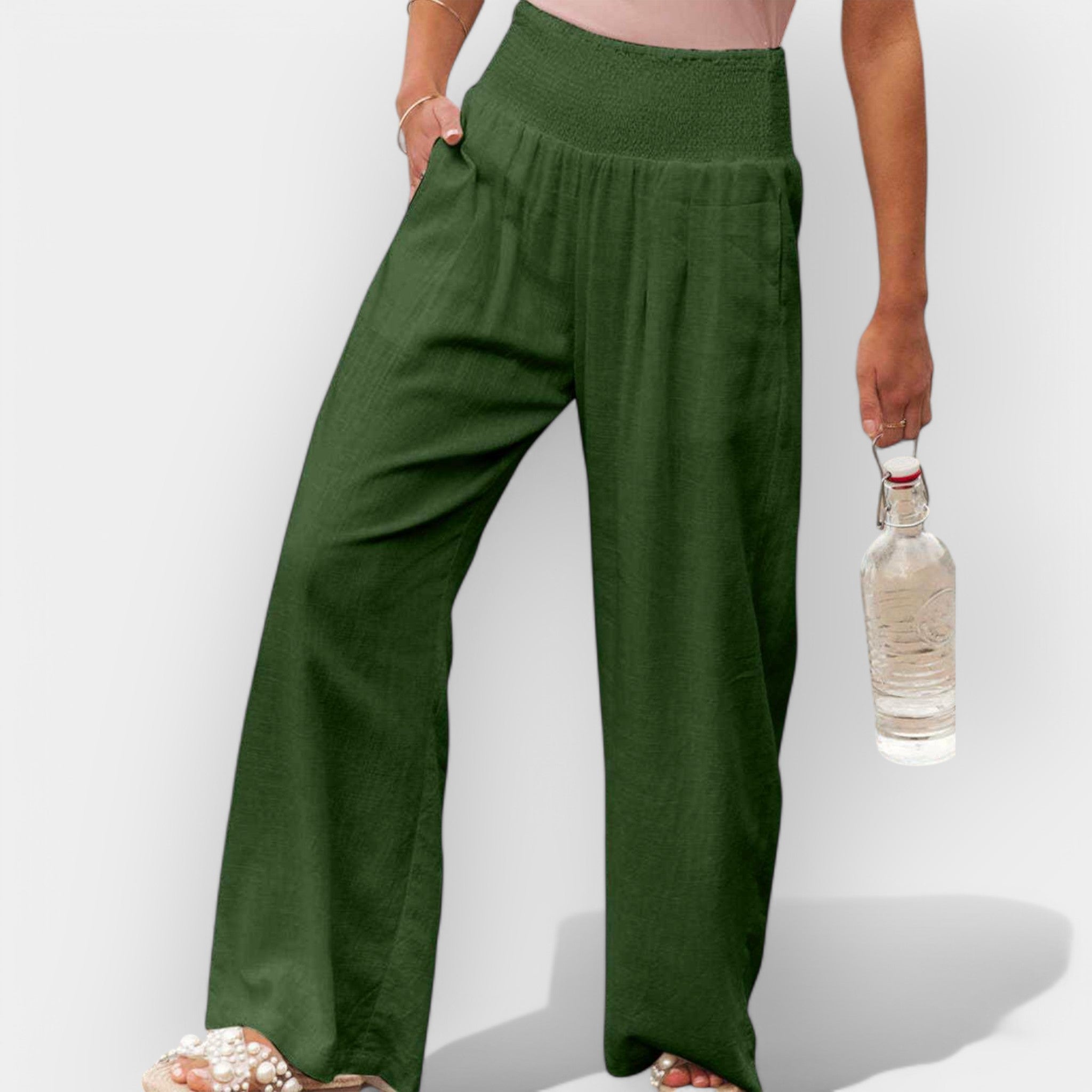 Elda - Elegantes Pantalones Anchos