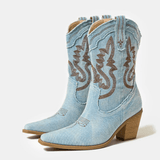 Martha - Botas de ante de tobillo