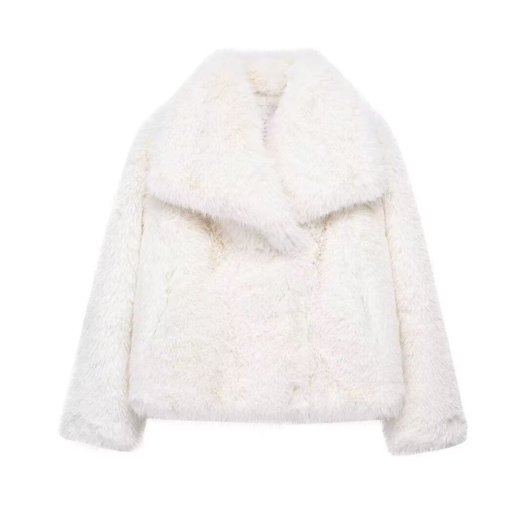Annemiek | Chaqueta Corto Femenina con Cuello Amplio