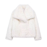 Annemiek | Chaqueta Corto Femenina con Cuello Amplio