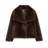 Annemiek | Chaqueta Corto Femenina con Cuello Amplio